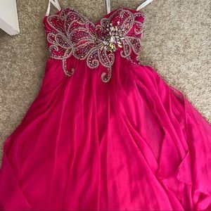 Sherri Hill strapless prom dress